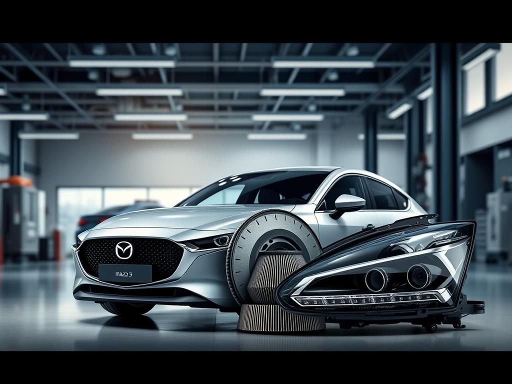 لوازم یدکی مزدا ۳ با قیمت مناسب؛ بررسی بازار و نکات مهم برای خریداران